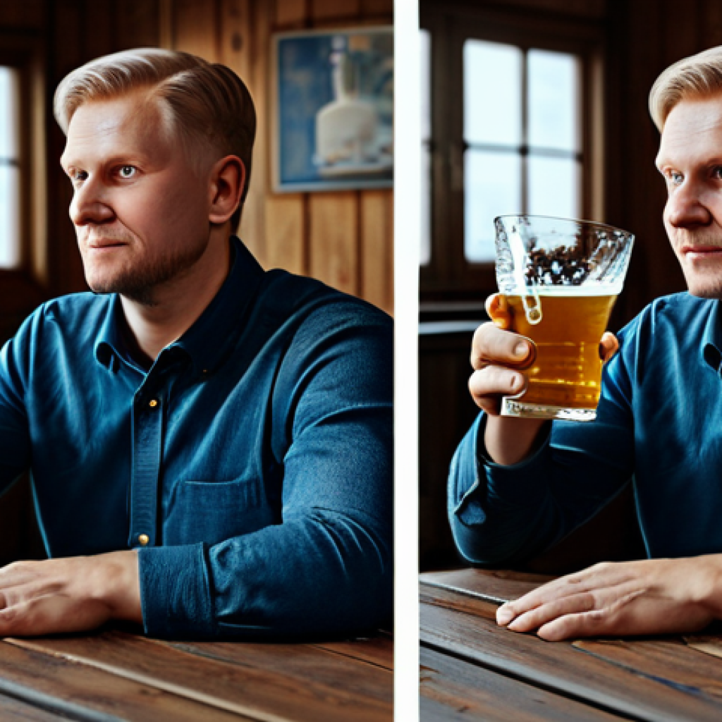 Here are two high-quality image prompts for Stable Diffusion XL, focusing on Finnish drinking culture as described: