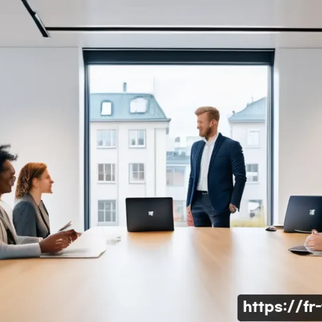 핀란드에서 일자리 찾기 전략 - **Prompt:** A dynamic and inclusive office environment in a modern Finnish tech company. Diverse pro...